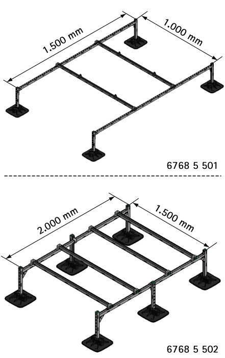 67685501 BIS Yeti® 335 Набор для монтажа конструкции на кровле монтаж оборудования на кровле walraven  - Вид №1