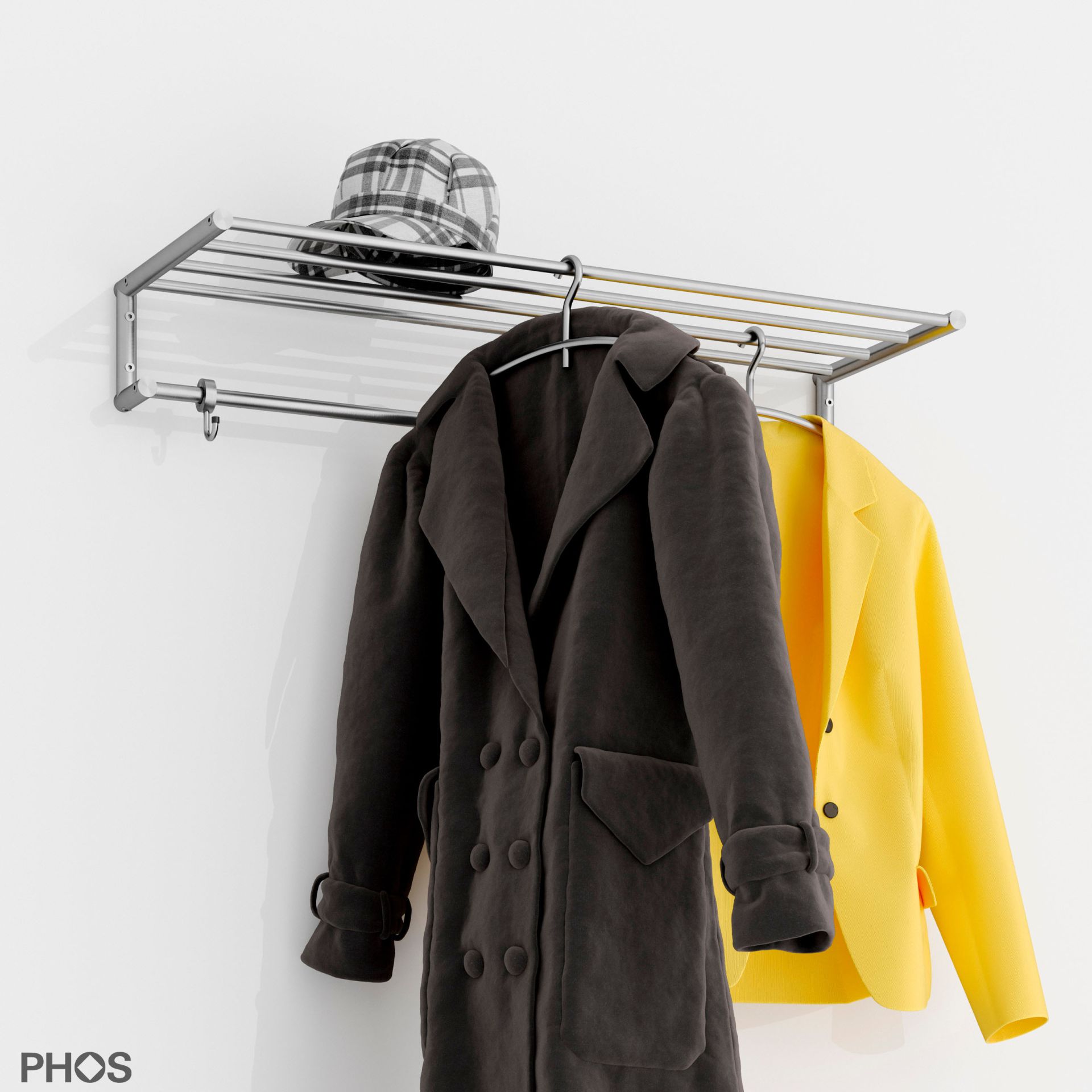 G18-1000 Навесной шкаф g18 с 5 платяными штангами - ширина 100 см PHOS 