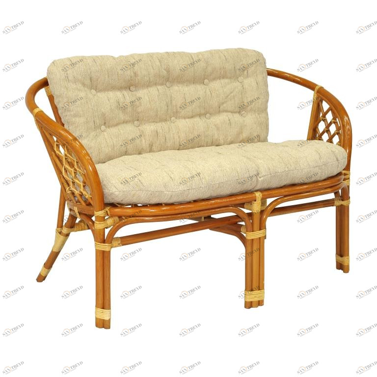Диван мягкий бежевый "Багама" ЭКО ДИЗАЙН CLASSIC RATTAN 129506 Бежевый 