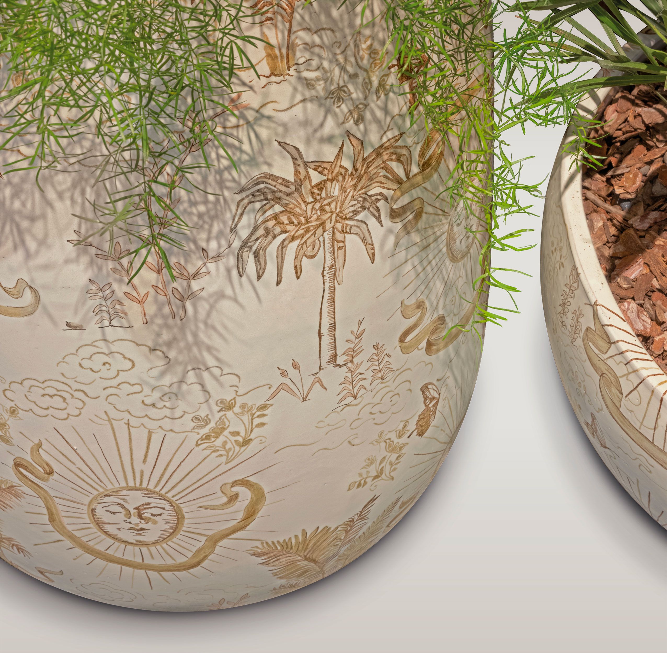 Керамический горшок ручной работы Longhi курорт ARCH-00054566 - Вид №4