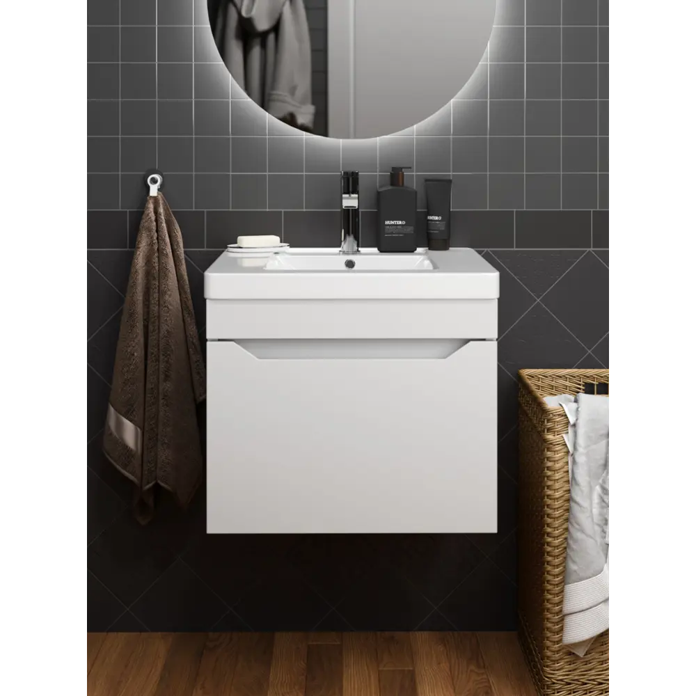 Santreyd Рондо — подвесная тумба под раковину 80 см белая глянцевая 89389089 STLM-1479401 - Вид №6