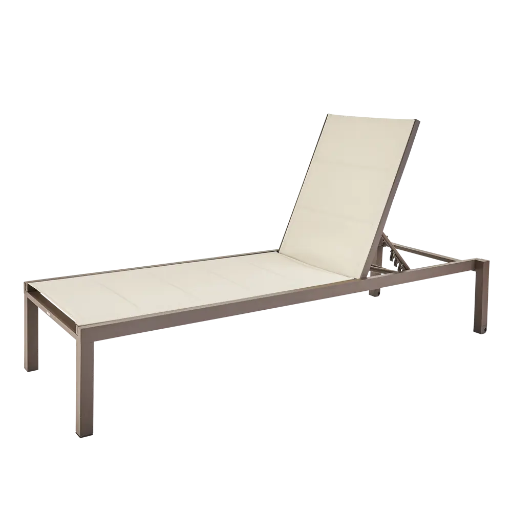 Шезлонг Aquila 200x65x102 см алюминий/текстилен коричневый Santreyd Товар без серии STLM-2102355 - Вид №1