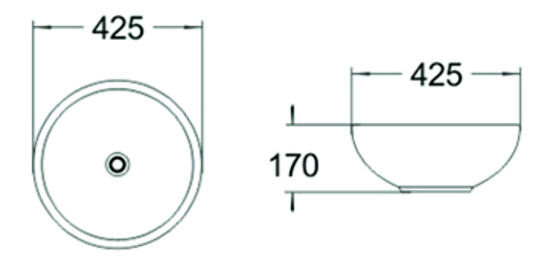 Раковина чаша SL-1065 SANTILINE  - Вид №1