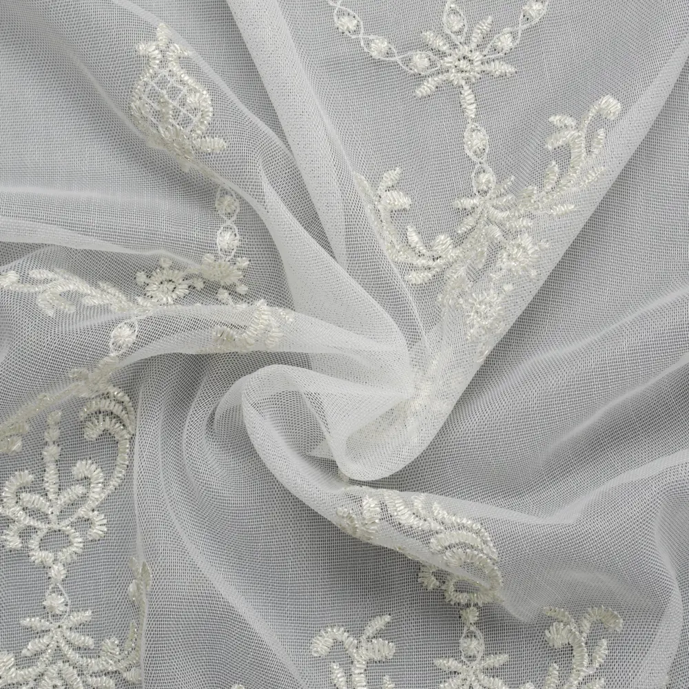 Тюль 1 м/п Evelyn сетка 290 см цвет серебряный 85342205 STLM-2139596 AMAZONTEXTILE  - Вид №1