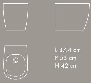 Биде напольное Ovvio Nic sun-id-1437331 - Вид №5