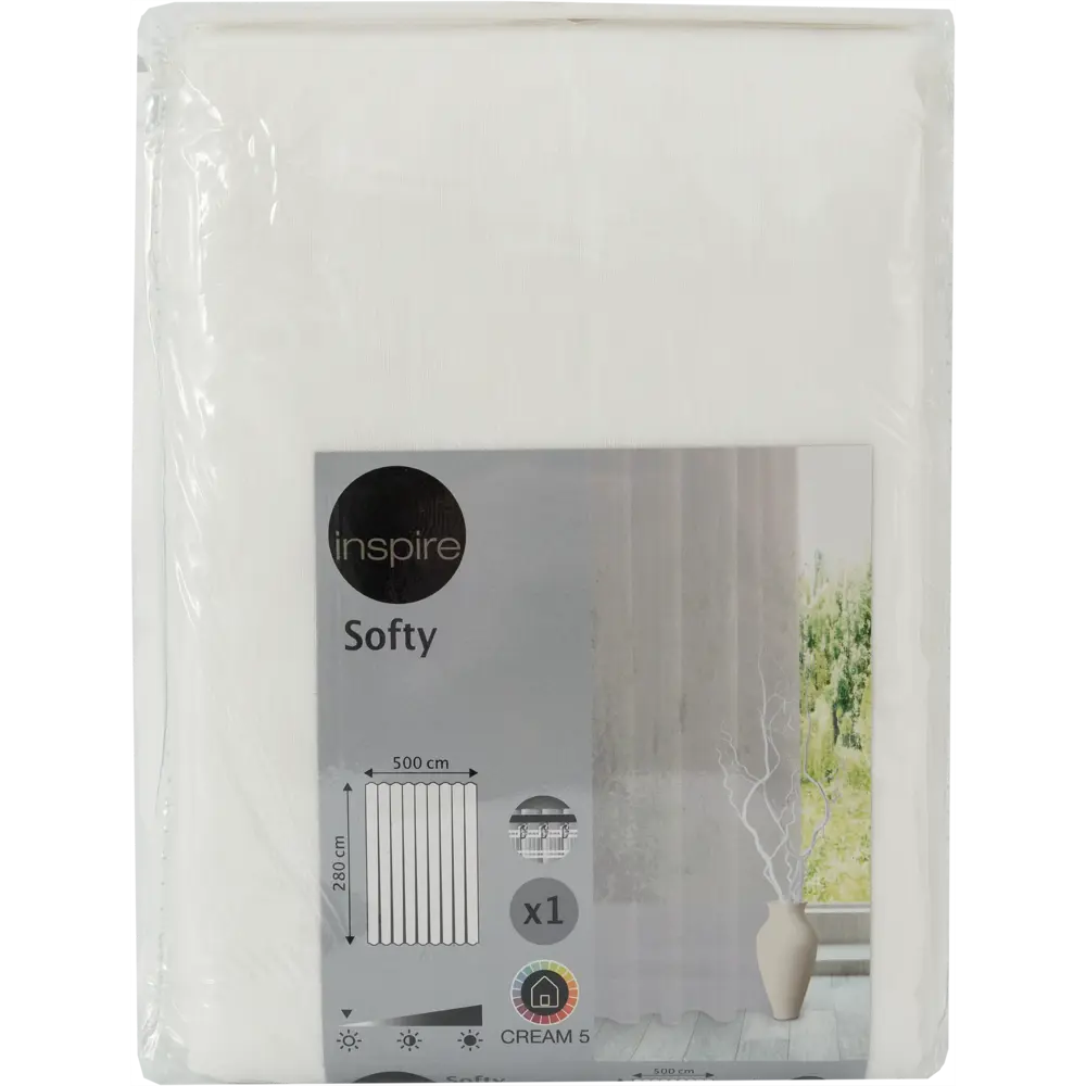 Тюль Inspire Softy на ленте кремовый 500x280 см 82114183 STLM-0019412 - Вид №5