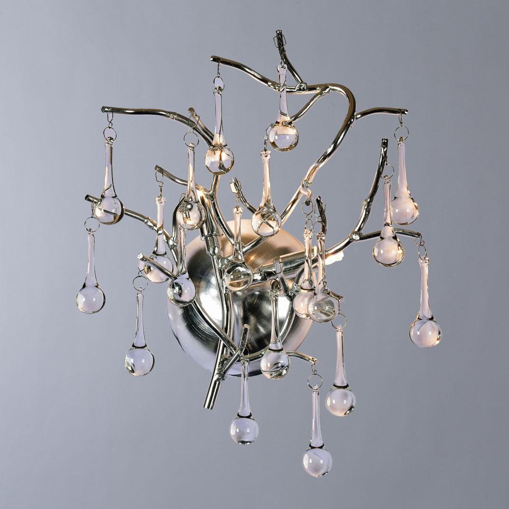 Бра галогеновое серебряное Salice 3132/26 AP-2 DIVINARE SALICE 00-3931639 Прозрачный;серебро  - Вид №2