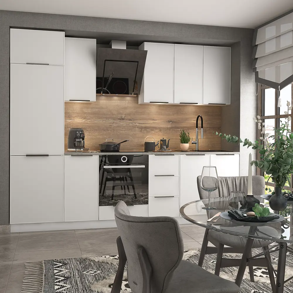 Фальшпанель Delinia ID Инта белая матовая для кухни 37×102.4 см 89340173 STLM-0865779 - Вид №4