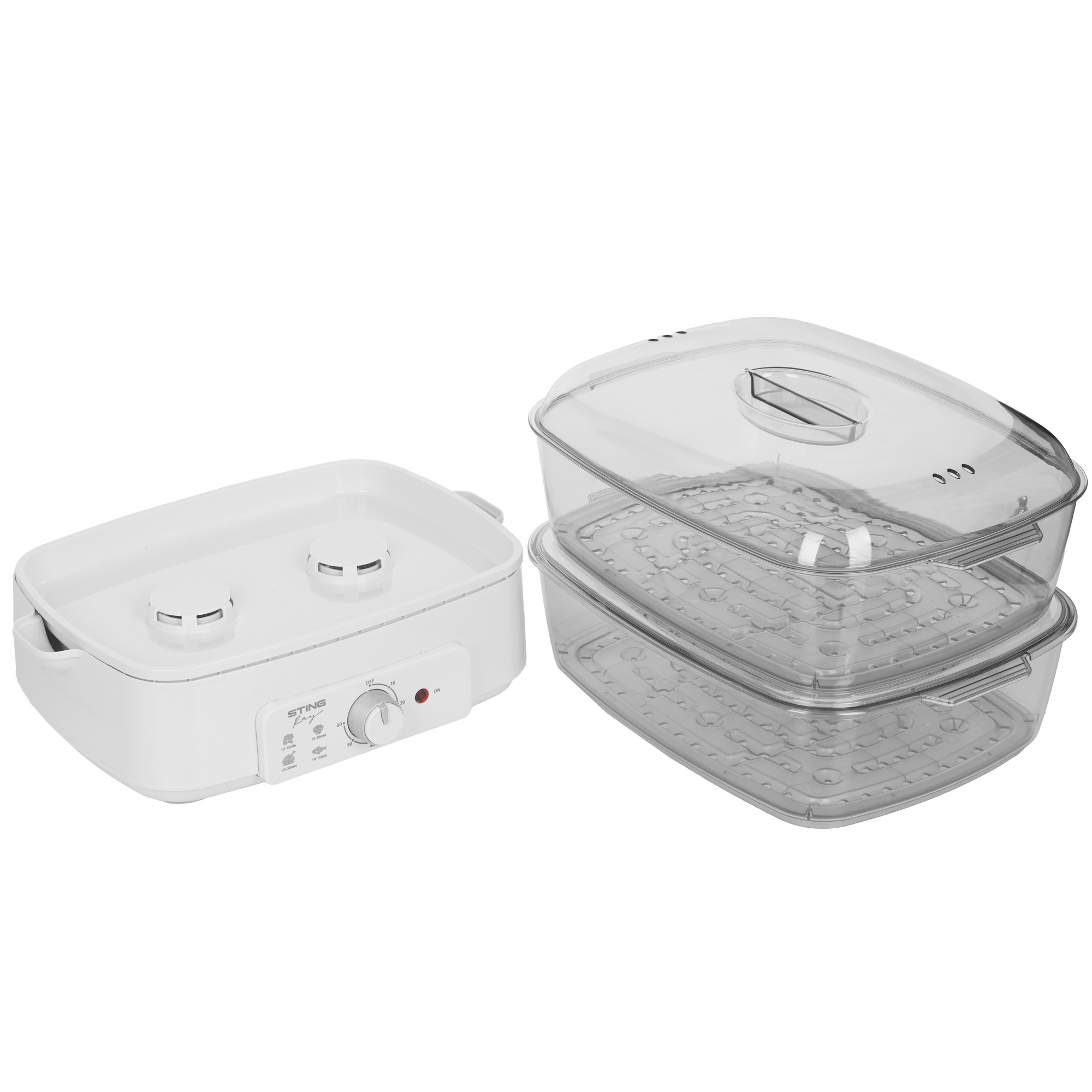 9216396 Пароварка STINGRAY ST-FS756A белый STDN-0004719 - Вид №5