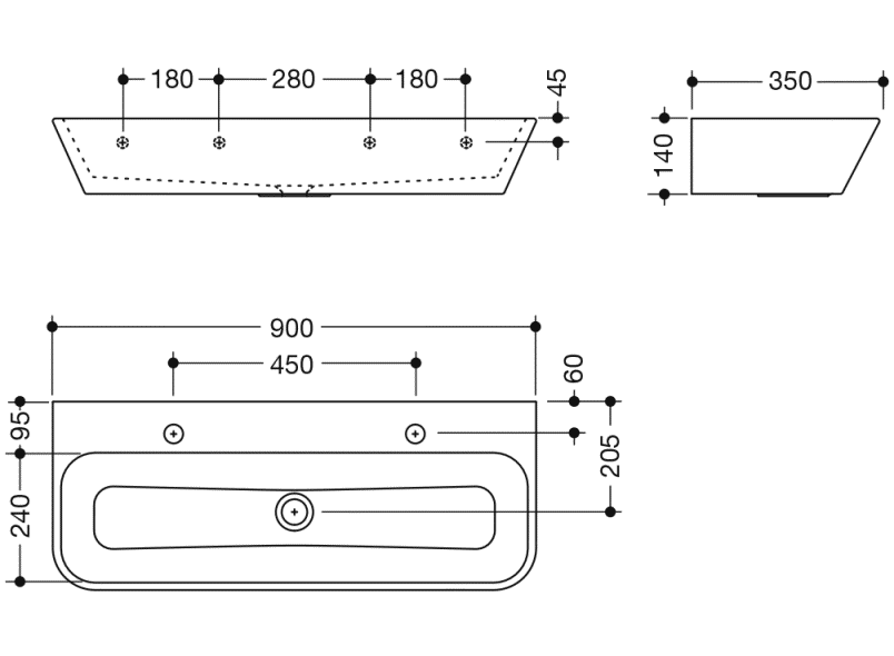 950.12.205 двойное тщеславие HEWI Kids - Вид №3