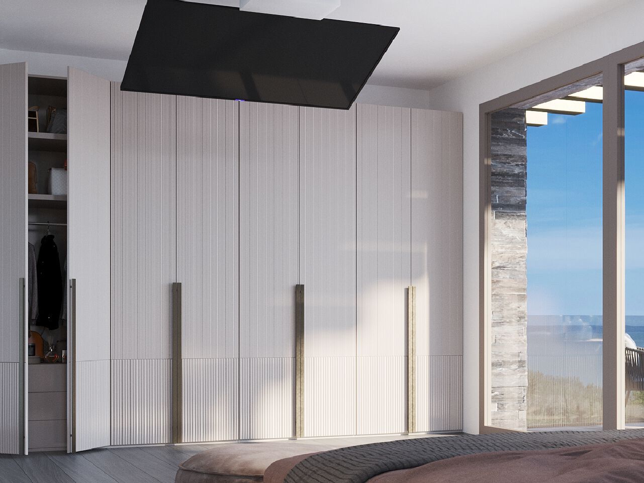 Потолочная подставка для телевизора с электроприводом Maior ARCH-00025400 - Вид №2