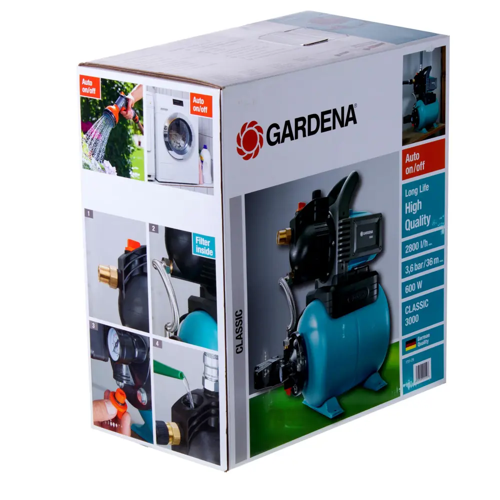 Насосная станция Gardena Classic 3000/4, 2800 л/час 17354340 STLM-2150914  - Вид №3