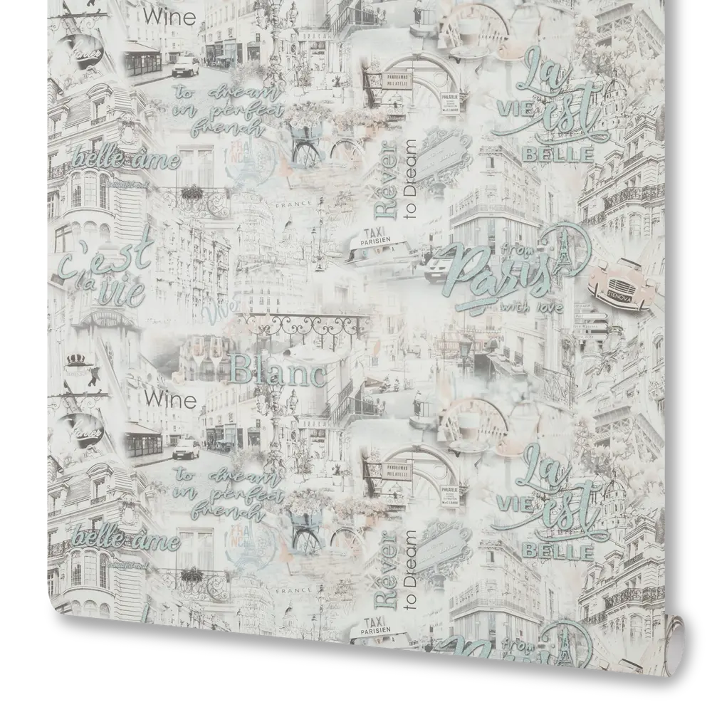 Обои флизелиновые Victoria Stenova Merci голубые 1.06 м 889434 STLM-2116257