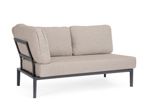 Тканевый съемный угловой садовый диван