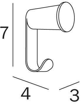 INDA® Крючок для халата  A1320c  - Вид №1