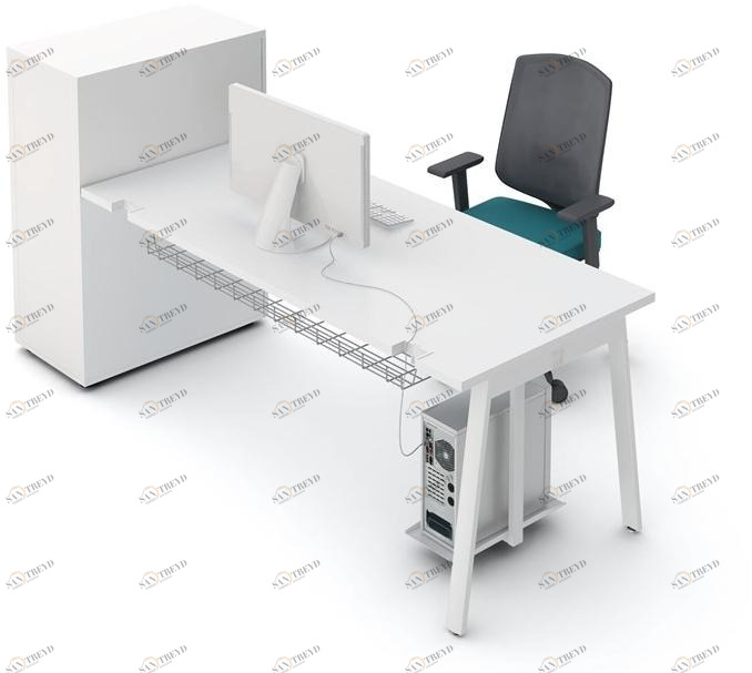 MDD Прямоугольный стол со встроенной полкой Yan sun-id-1429544