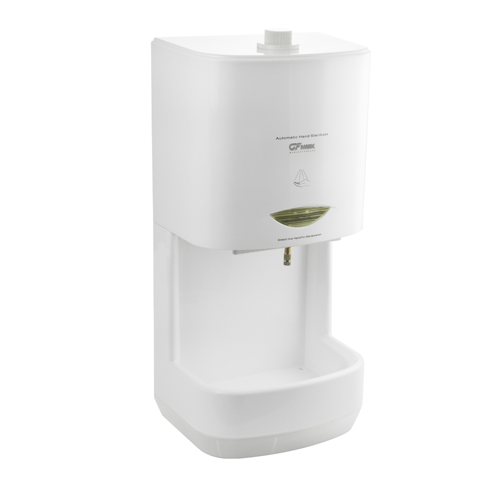 GFmark - Дозатор сенсорный с ПОДСТАВКОЙ, ДЕЗИНФЕКЦИЯ, белый, пластик АБС, 2000 мл, код: 6343 