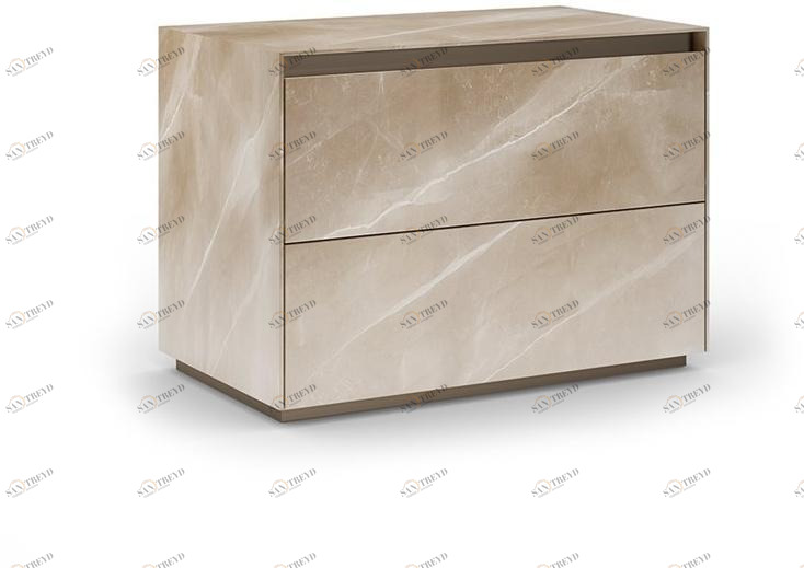 Reflex Прямоугольная тумбочка стеклянная с ящиками Monolite sun-id-1453207