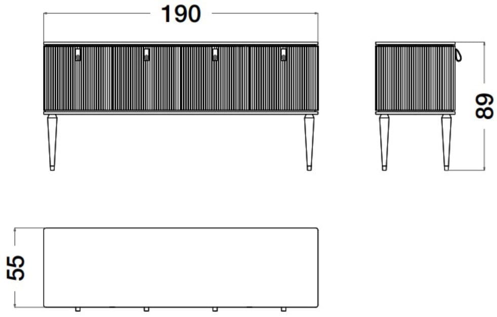 Деревянный шкаф с распашными дверями CPRN HOMOOD Cocoon ARCH-00001536 - Вид №1