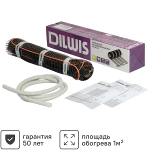 Нагревательный мат для теплого пола DILWIS 1 м2 160 Вт 89398458 STLM-2102278