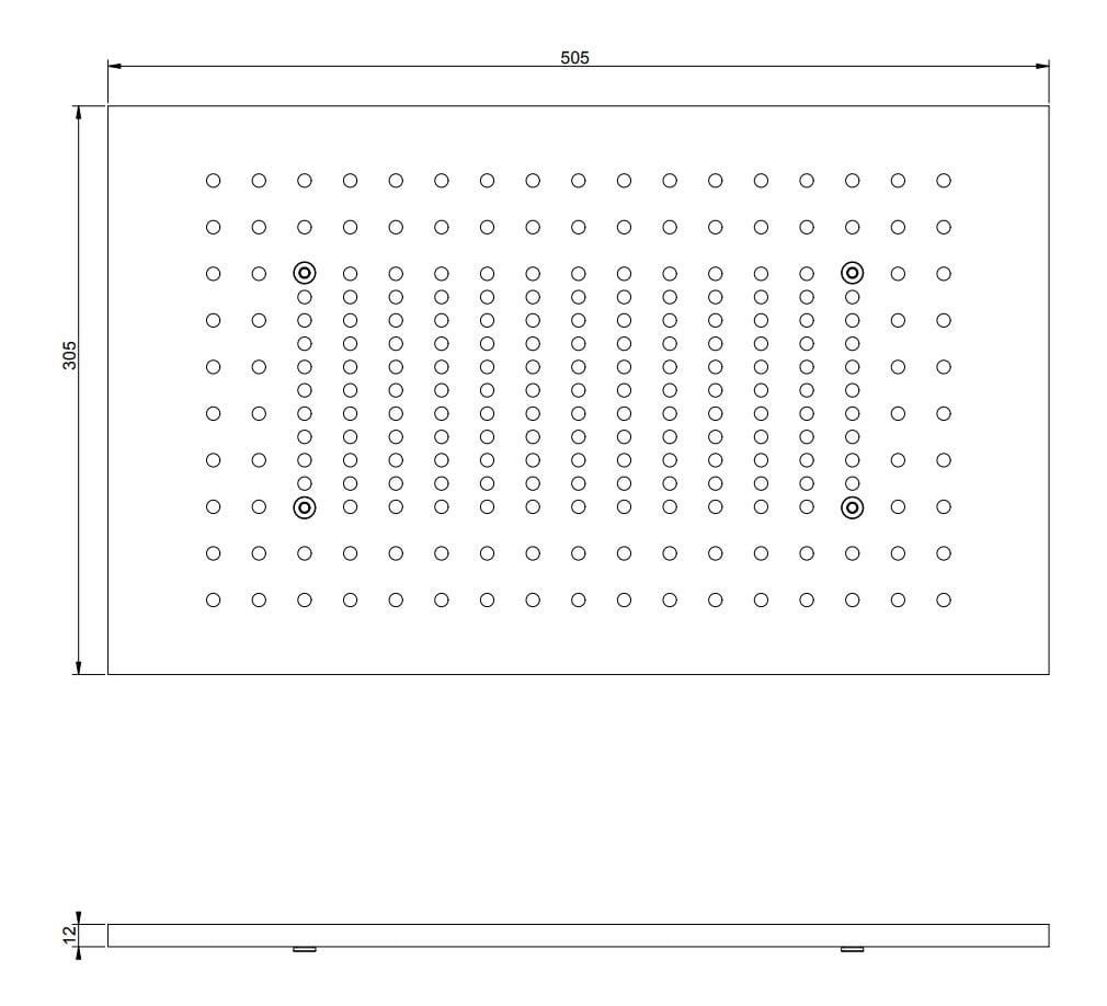 Квадратная потолочная насадка для душа Gessi ARCH-00097850 - Вид №3