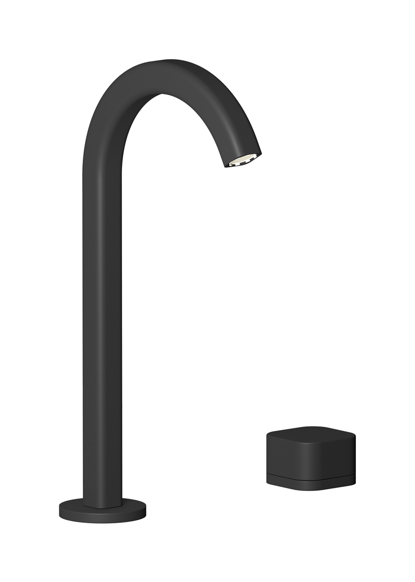 Смеситель для раковины на 2 отверстия WE ARE IB eo394np_1 Matt Black Elio