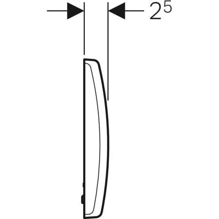 115.802.46.5 Система электронного управления смывом писсуара Geberit, питание от сети, защитная крышка из cплава на основе цинка, Basic Geberit  - Вид №3