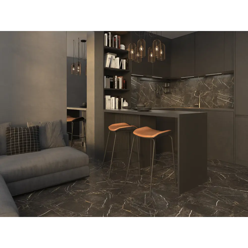 Керамогранит Шахтинская Плитка Корфу 40x40 см 1.6 м² цвет коричневый STLM-2204189 - Вид №5