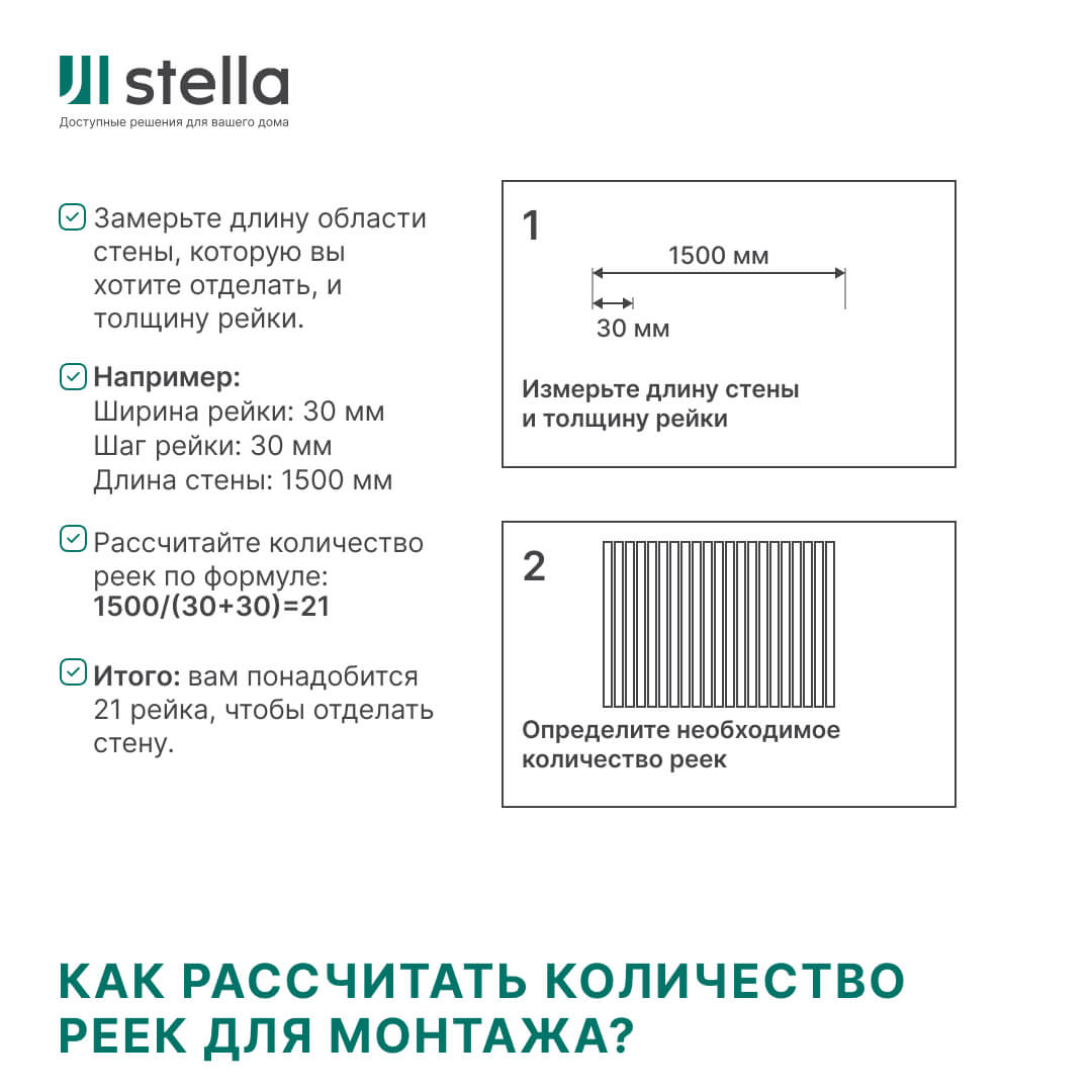 Интерьерная рейка МДФ STELLA Ривьера Black Edition 40*30*2700 (уп.4 шт.) Standart STSR-855 - Вид №6