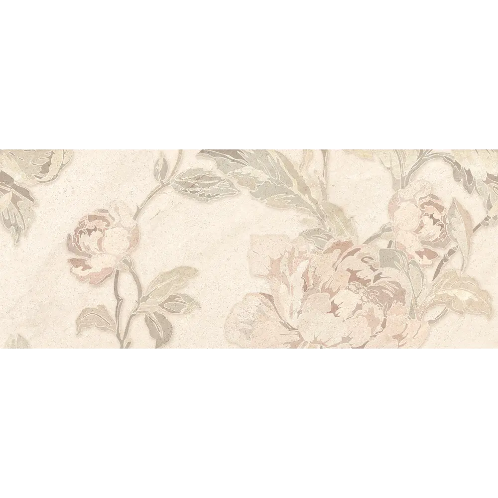 Декор настенный Пиона №2 20x50 см цвет бежевый 82454921 STLM-2211910 Golden Tile 