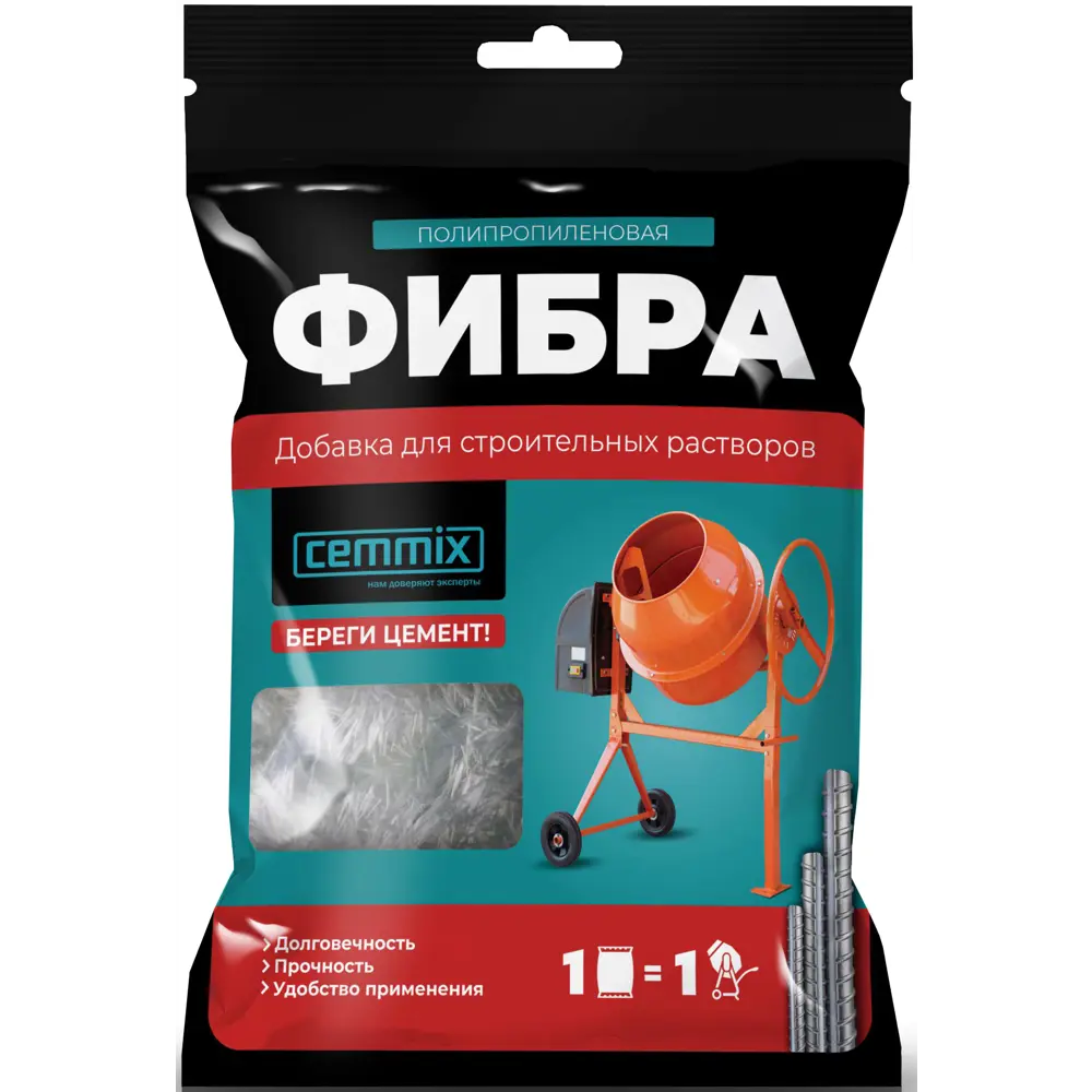 17983576 Фибра для бетонов и растворов Fibra, 150 г STLM-1019367 Santreyd 