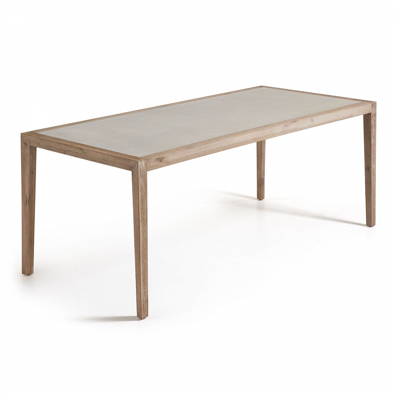 Обеденный стол с полицементной столешницей коричневый Corvette от La Forma LA FORMA CORVETTE 00-3864735 Коричневый;серый - Вид №1