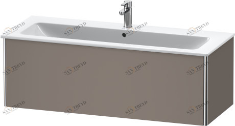 XS407404343 Тумбочка подвесная XSquare #XS4074 1210 x 478 мм Базальт матовый, декор Duravit