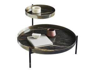 Стальной журнальный столик с столешницей SuperMarmo