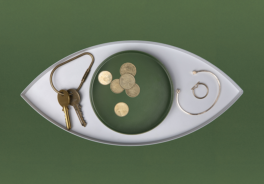 Органайзер для мелочей The Eye белый-зеленый Doiy DYEYEWHGR - Вид №4