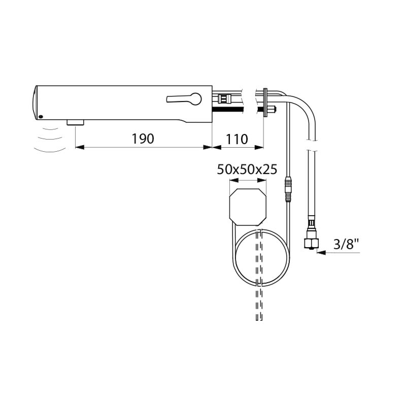 493510 Сенсорный смеситель TEMPOMATIC MIX 4 DELABIE  - Вид №1