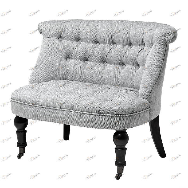 Кресло для двоих Camden от Eichholtz Серое EICHHOLTZ ДИЗАЙНЕРСКИЕ, EICHHOLTZ 062325 Серый 