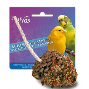 ПР0016423 Лакомство для птиц 08868 Лакомая шишка для волнистых попугаев и канареек 1шт JR Farm