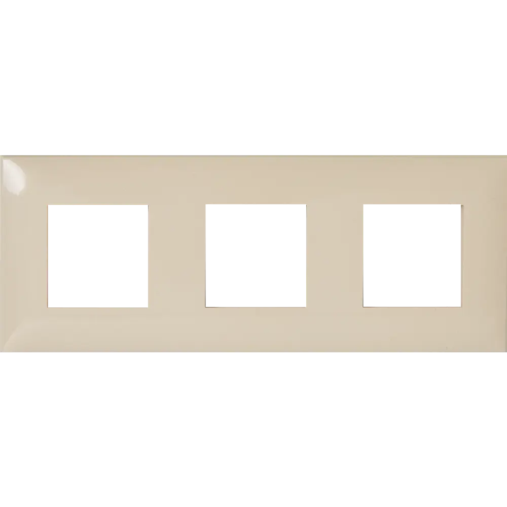 Рамка для розеток и выключателей DKC Avanti 3 поста цвет ванильная дымка STLM-2129839