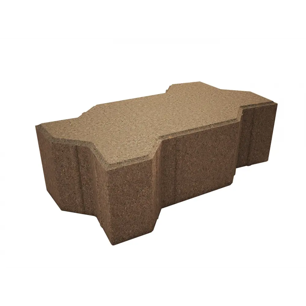 Плитка тротуарная Сигма 220x110x70 мм цвет коричневый 85263236 STLM-2180657 Santreyd 