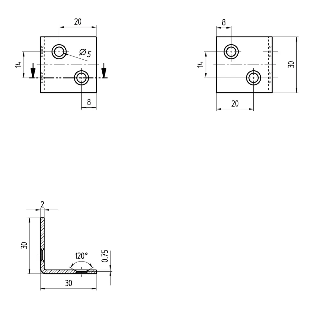 Уголок мебельный GAH ALBERTS KSZ 30x30x30x2 желтый цинк 16965675 STLM-2148218  - Вид №3