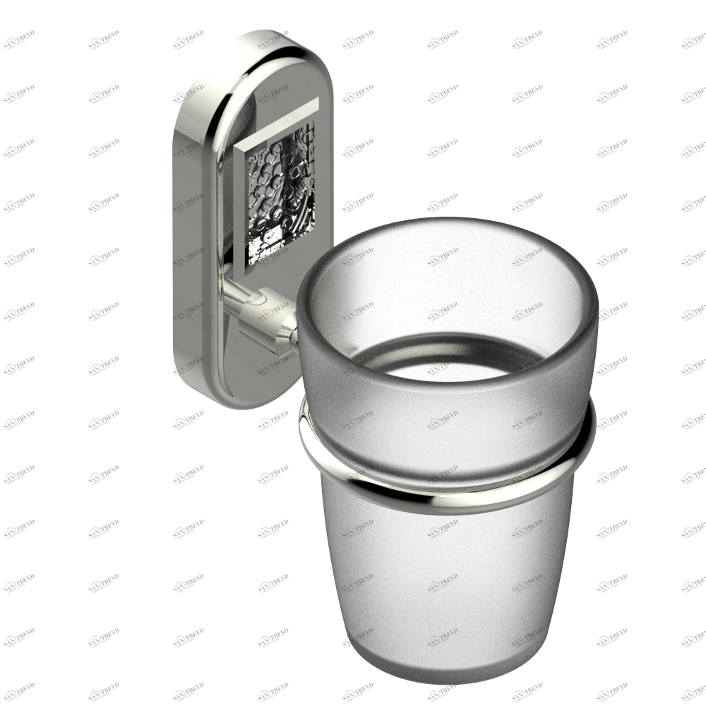 A2F-536 Стакан настенный для зубных щёток Thg-paris Naïade Матовый никель A2F-536 CAT.C