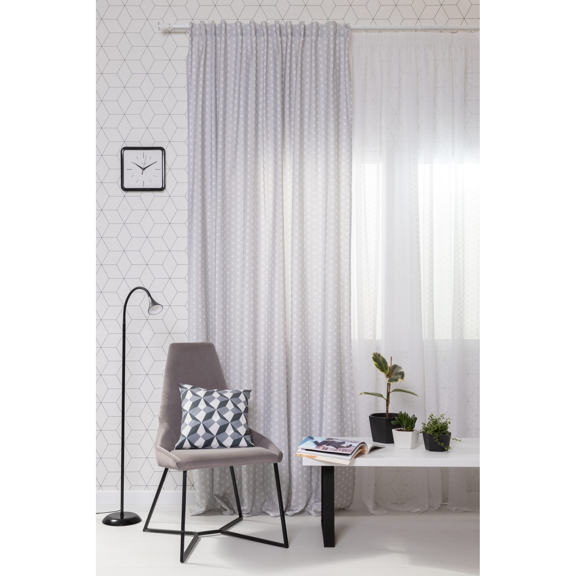 18876035 Кашпо ø14 h9 см v0.75 л керамика белый Эджес Santreyd  - Вид №3