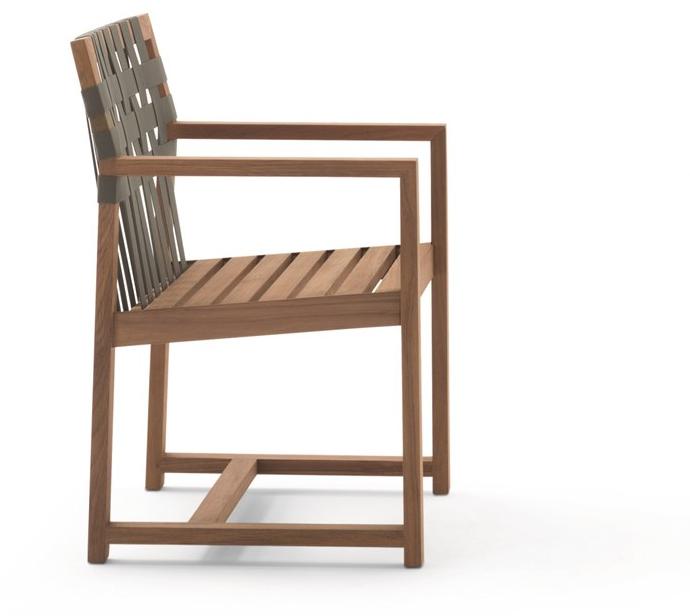 RODA Садовый стул из тика с подлокотниками Network sun-id-1479865 - Вид №1