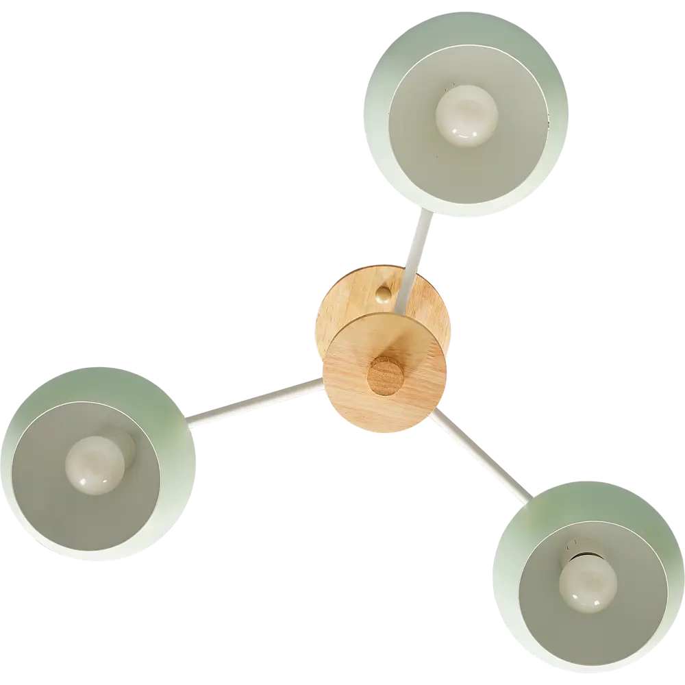Люстра потолочная Morila, 3 лампы, цвет зеленый LAMPLANDIA STLM-2180773 - Вид №1