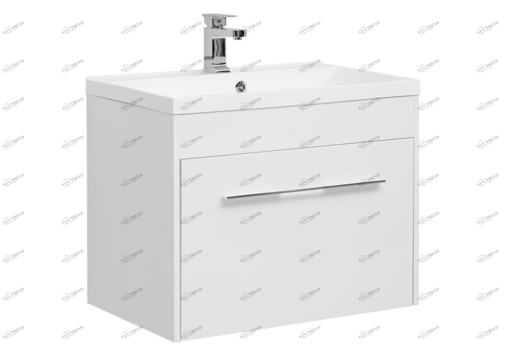 Тумба с раковиной Aquanet Августа 75 белый 0021002800204118