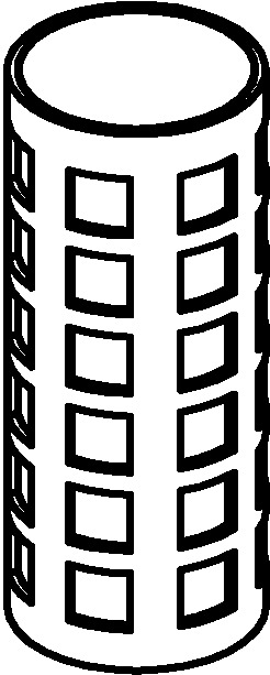 Danfoss FIA - фильтрующий элемент Вставка для FIA 65 (150 μ) 148H3131  - Вид №7