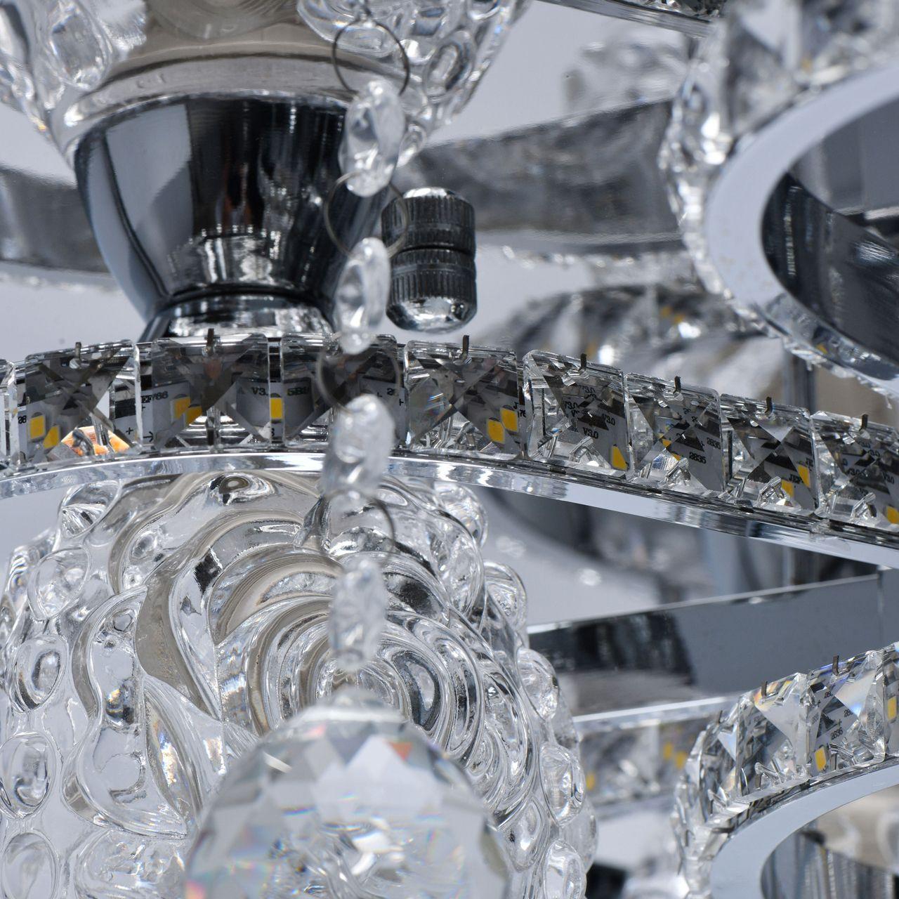 Потолочная люстра De Markt City Мадлен 424011505 DE MARKT ДИЗАЙНЕРСКИЕ, МАДЛЕН 328380 Хром;прозрачный  - Вид №3