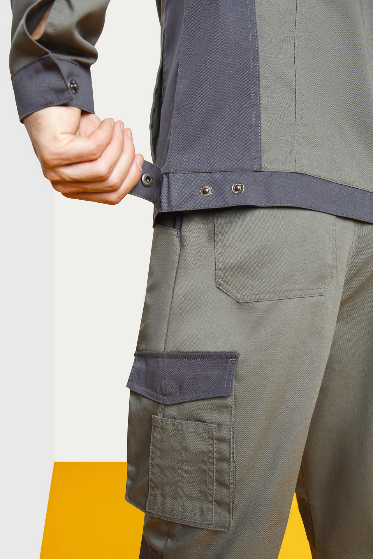 4974820 Костюм  NEW серый хаки графит STATUS  Летняя спецодежда  размер 60-62/170-176  - Вид №12