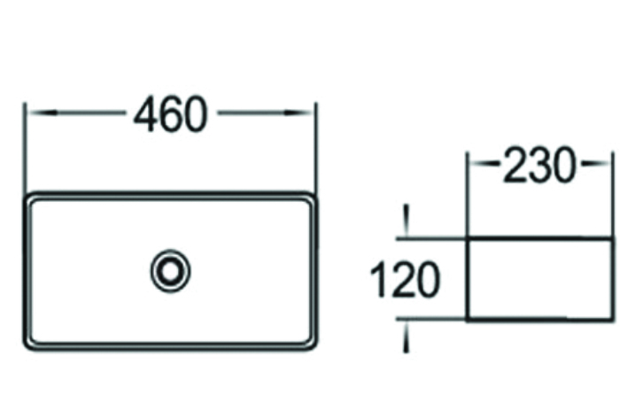 Раковина чаша SL-1100 SANTILINE  - Вид №1